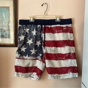 Mossimo Supply Co American flag swim shorts